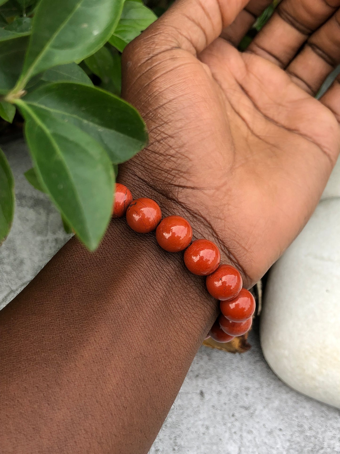 Beautiful Red Jasper Unisex Bracelet