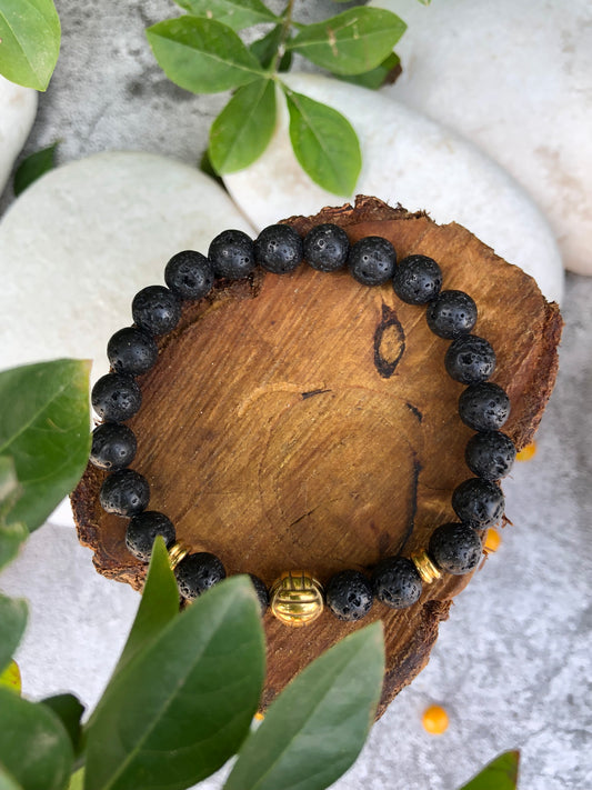 Beautiful Lava Stone Bracelet for Men