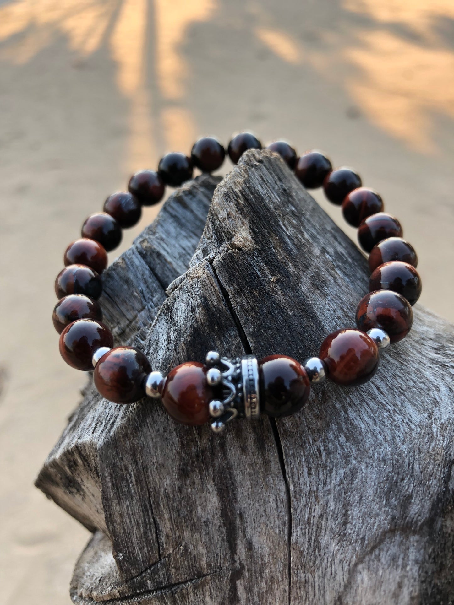 Stunning Red Tiger eye Bracelet Set