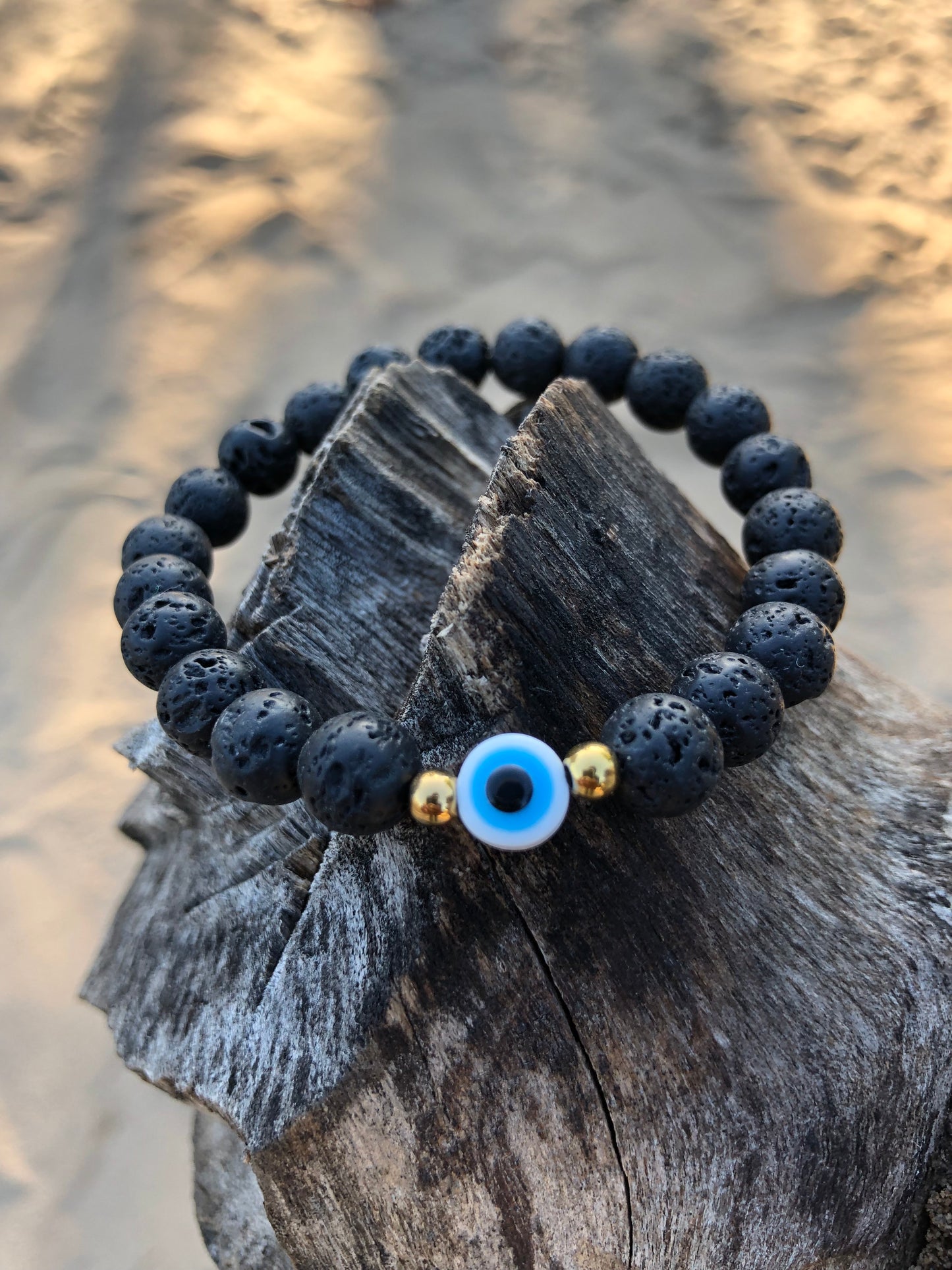 Lava and Greek Eye Bracelet🧿