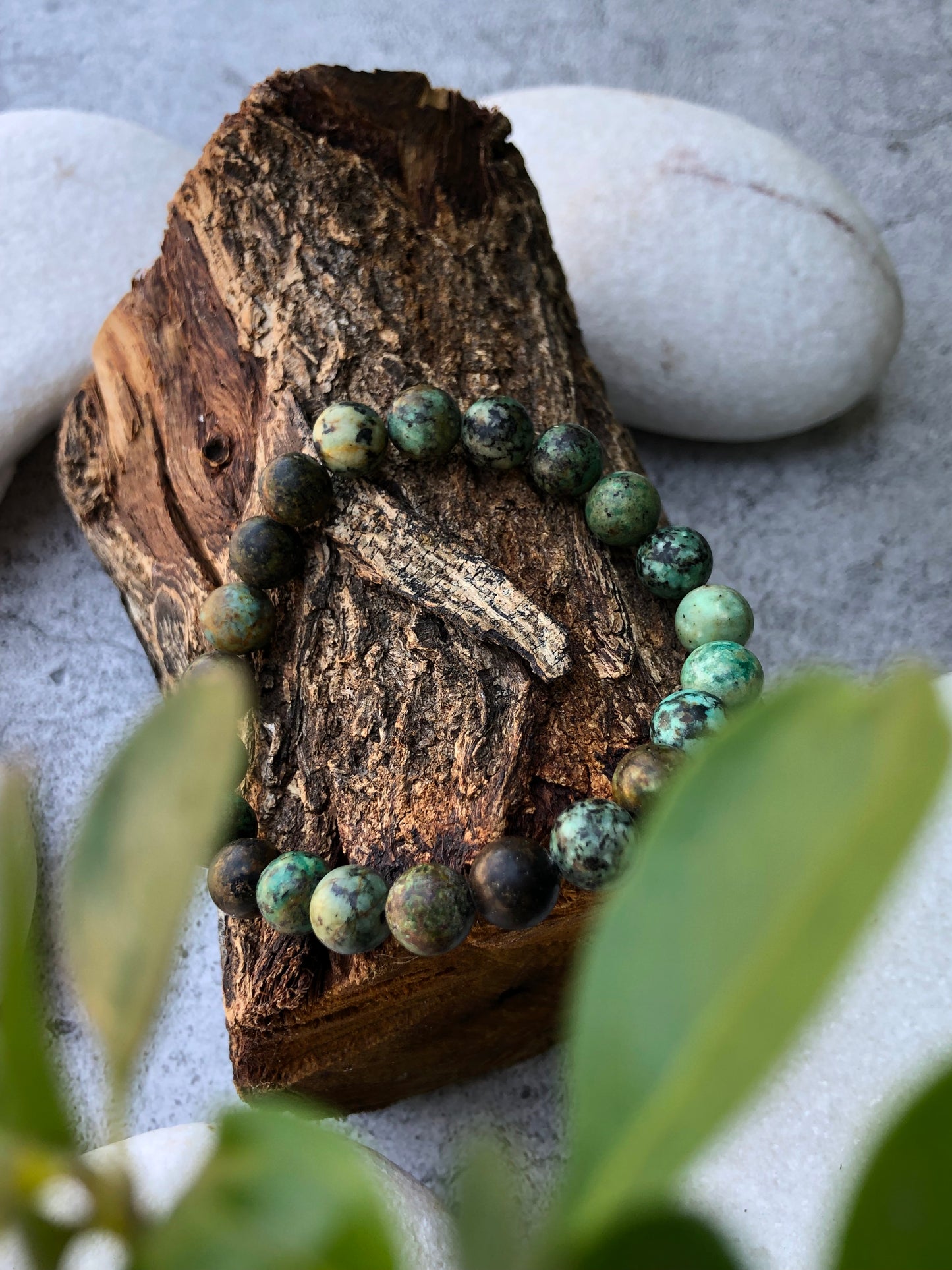 African Turquoise Beaded Bracelet