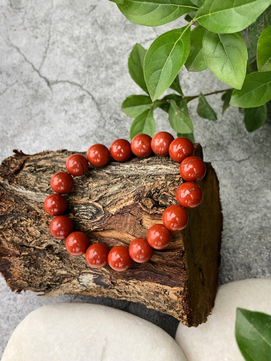 Beautiful Red Jasper Unisex Bracelet