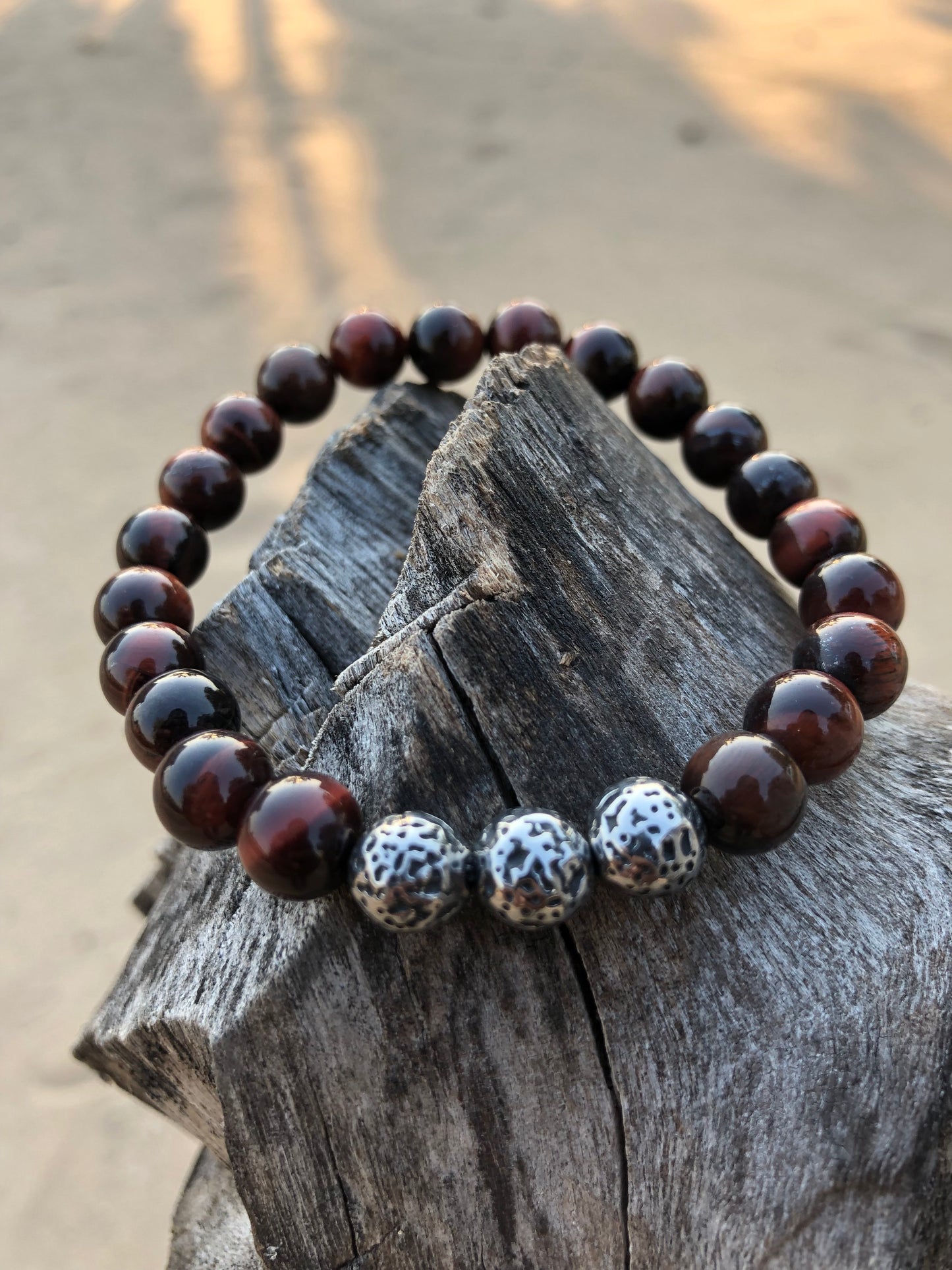 Stunning Red Tiger eye Bracelet Set